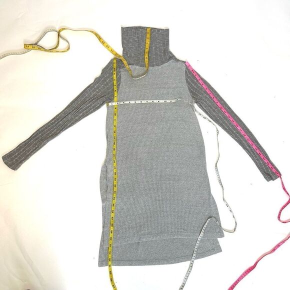 Anthropologie Grey Cowl Neck Knit Tunic, Size S - Picture 5 of 11